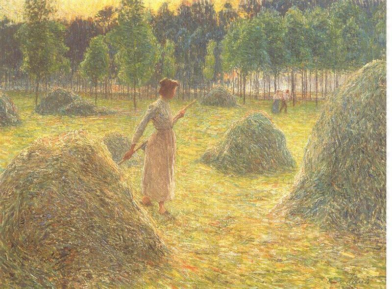 Hay stacks, Emile Claus